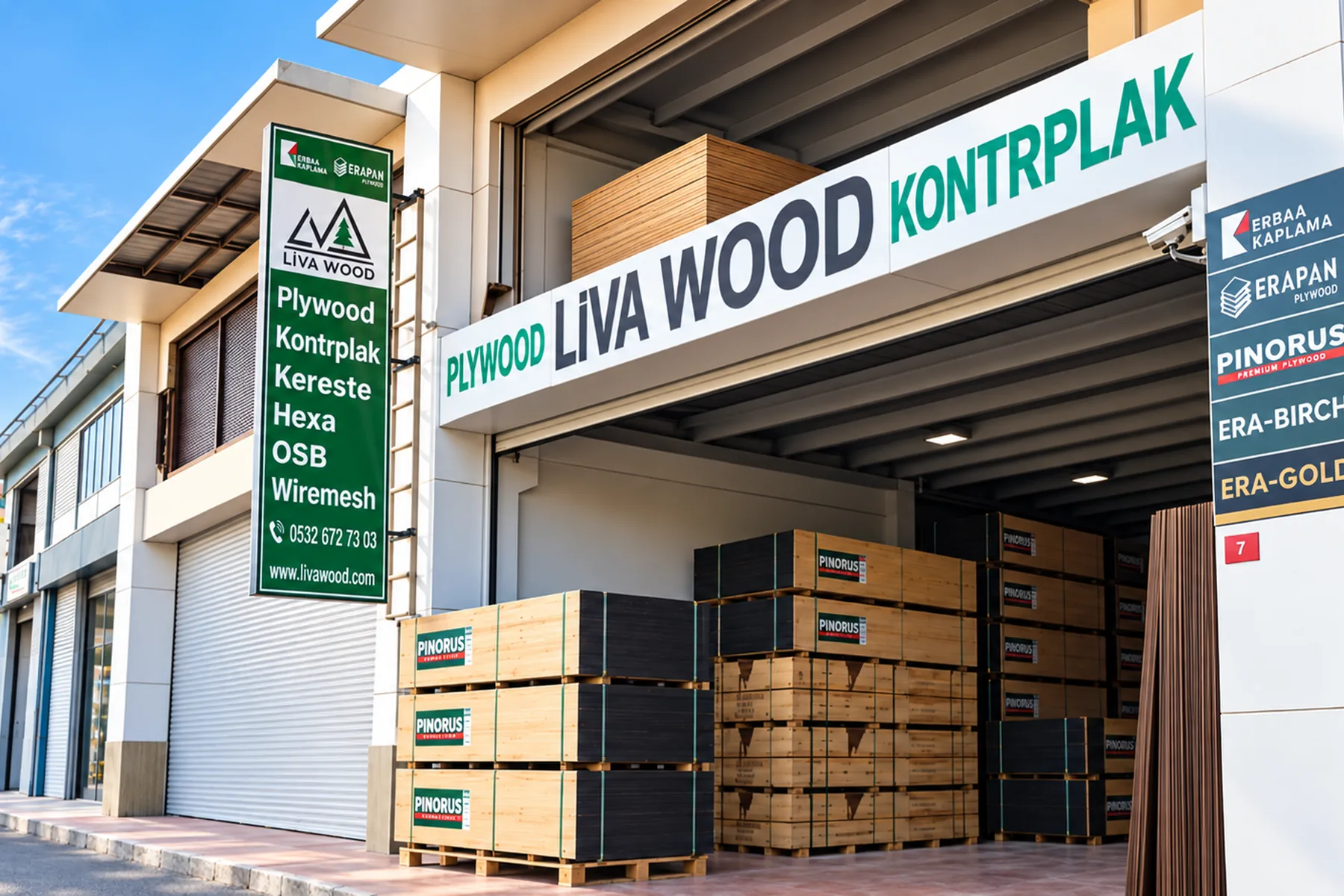Livawood mağaza ve depo alanı